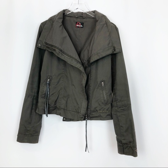 Bench Jackets & Blazers - Bench wide-collar structured jacket olive green
